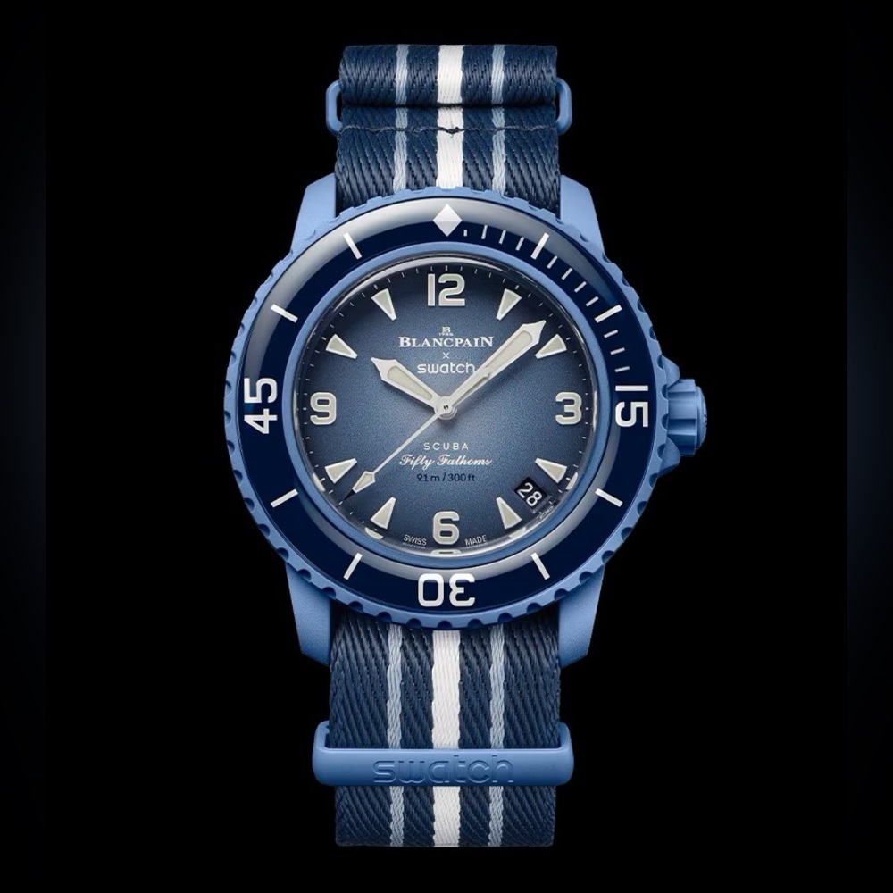 Blancpain Swatch Scuba Fifty Fathoms in Blue Authentic